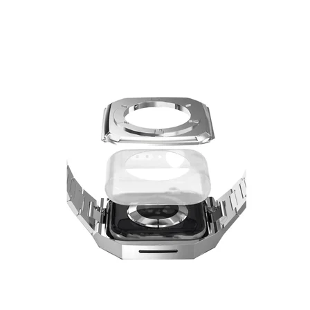 Watch 44mm Metal Petek Kasalı Kordon - Gümüş