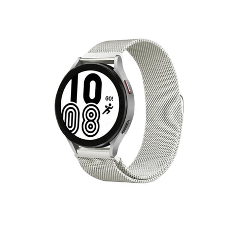 Galaxy Watch 4 Metal Mıknatıslı Kordon - Gümüş