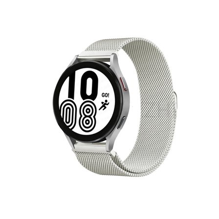 Galaxy Watch 4 Metal Mıknatıslı Kordon - Gümüş