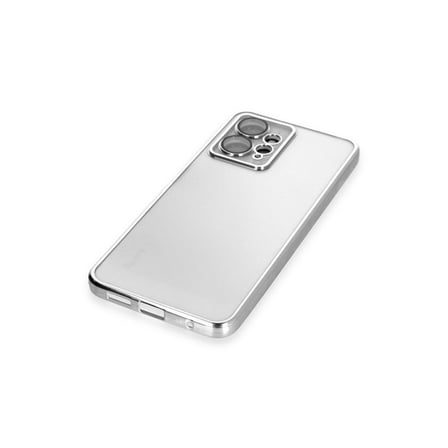 Redmi Note 12 4G Kılıf Razer Lensli Silikon - Gümüş