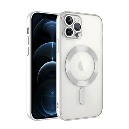 iPhone 13 Pro Kılıf Kross Magneticsafe Kapak - Gümüş