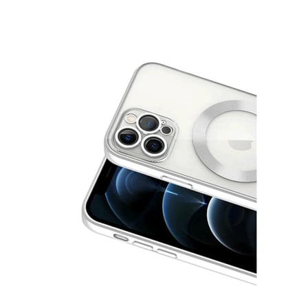 iPhone 13 Pro Kılıf Kross Magneticsafe Kapak - Gümüş