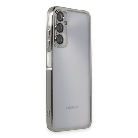 Galaxy A05S Kılıf Razer Lensli Silikon - Gümüş