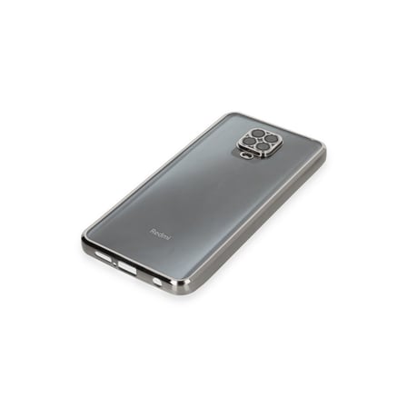 Redmi Note 9 Pro Kılıf Razer Lensli Silikon - Gümüş