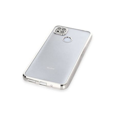 Redmi 9C Kılıf Razer Lensli Silikon - Gümüş