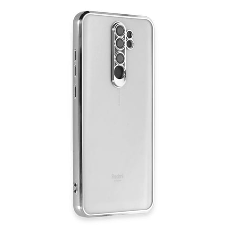 Note 8 Pro Kılıf Razer Lensli Silikon - Gümüş