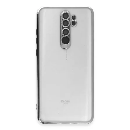Redmi Note 8 Pro Kılıf Razer Lensli Silikon - Gümüş