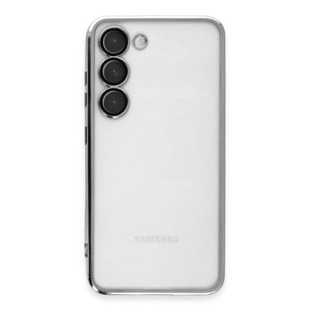 Galaxy S24 Kılıf Razer Lensli Silikon - Gümüş