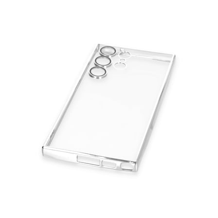 Galaxy S23 Ultra Kılıf Razer Lensli Silikon - Gümüş