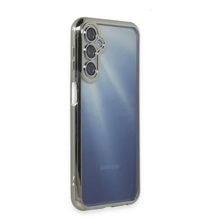 Galaxy A25 5G Kılıf Razer Lensli Silikon - Gümüş