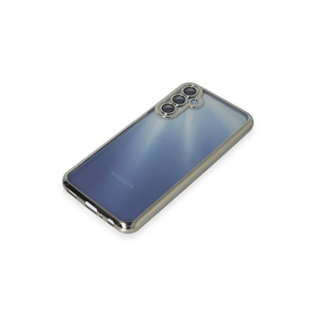 Galaxy A55 5G Kılıf Razer Lensli Silikon - Gümüş
