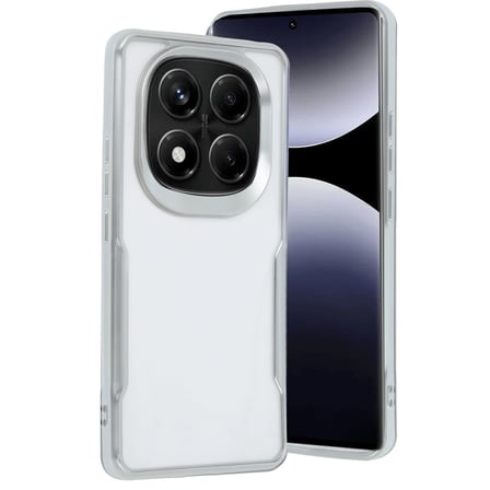 Redmi Note 14 Pro 4G Kılıf Boyi Silikon Kapak - Gümüş