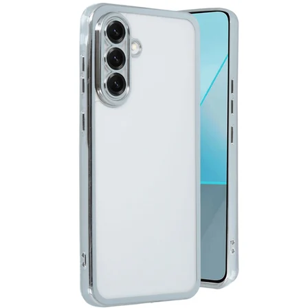 Galaxy A56 Kılıf Razer Lensli Silikon - Gümüş