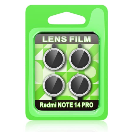 Redmi Note 14 Pro 5G Raze Metal Kamera Lens - Gümüş