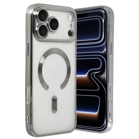 İphone 17 Pro Kross Magnetice Kapak - Gümüş