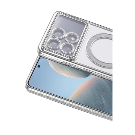 X6 Pro Joke Simli Magneticsafe Kılıf - Gümüş