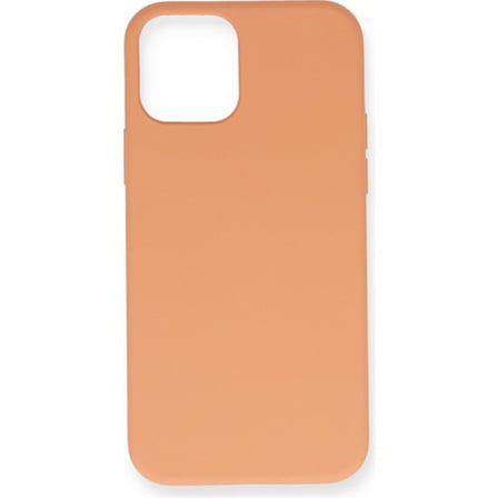 iPhone 12 Mini Kılıf Nano içi Kadife Silikon - Turuncu