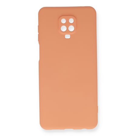Redmi Note 9 Pro Kılıf Nano içi Kadife Silikon - Turuncu