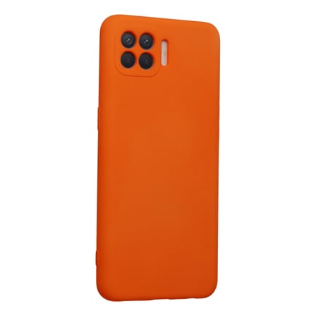 Reno 4 Lite Kılıf Nano içi Kadife Silikon - Turuncu