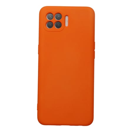 Reno 4 Lite Kılıf Nano içi Kadife Silikon - Turuncu