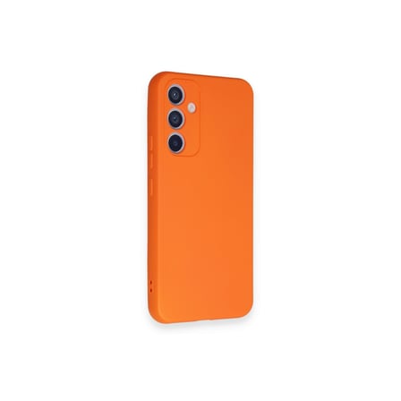 Galaxy A54 5G Kılıf Nano içi Kadife Silikon - Turuncu