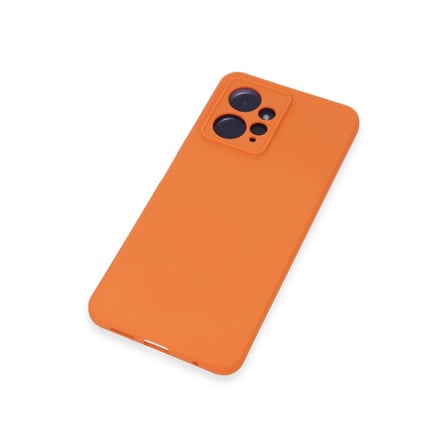 Redmi Note 12 4G Kılıf Nano içi Kadife Silikon - Turuncu