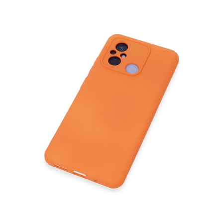Redmi 12C Kılıf Nano içi Kadife Silikon - Turuncu