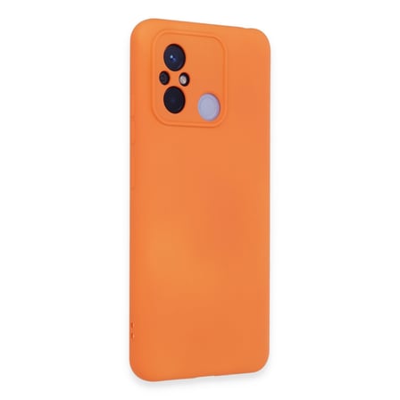 Redmi 12C Kılıf Nano içi Kadife Silikon - Turuncu