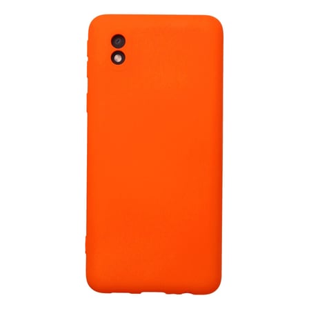 Galaxy A01 Core Kılıf Nano içi Kadife Silikon - Turuncu