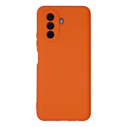 Nova Y70 Kılıf Nano içi Kadife Silikon - Turuncu