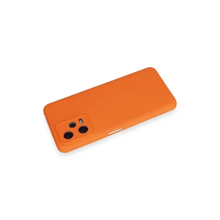 Note 12 5G Kılıf Nano içi Kadife Silikon - Turuncu
