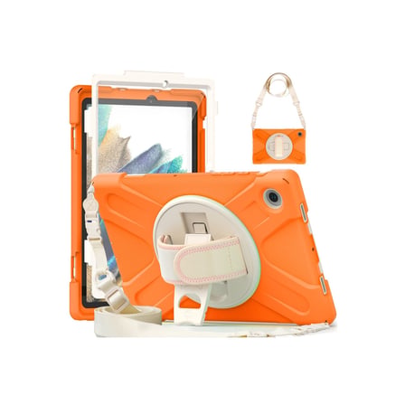 Galaxy X200 Tab A8 10.5 Kılıf Amazing Tablet Kapak - Turuncu