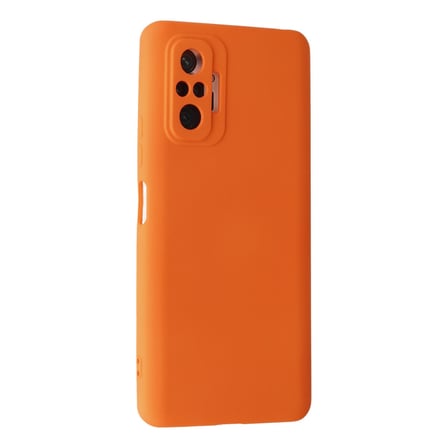 Redmi Note 10 Pro Kılıf Nano içi Kadife Silikon - Turuncu