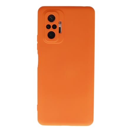 Redmi Note 10 Pro Kılıf Nano içi Kadife Silikon - Turuncu