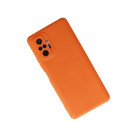 Redmi Note 10 Pro Kılıf Nano içi Kadife Silikon - Turuncu
