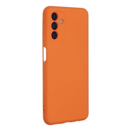 Galaxy A04S Kılıf Nano içi Kadife Silikon - Turuncu