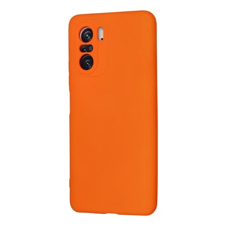 Poco F3 Kılıf Nano içi Kadife Silikon - Turuncu