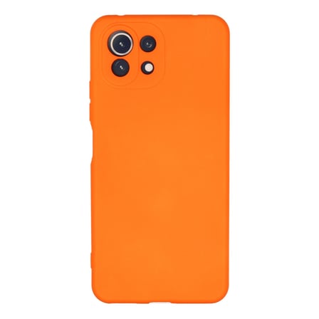 Mİ 11 Lite Kılıf Nano içi Kadife Silikon - Turuncu