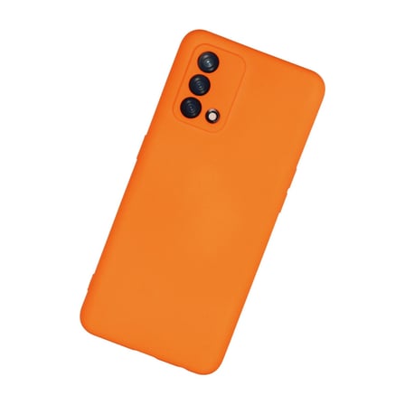A74 4G Kılıf Nano içi Kadife Silikon - Turuncu