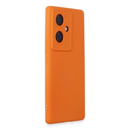 V29 Lite Kılıf Nano içi Kadife Silikon - Turuncu