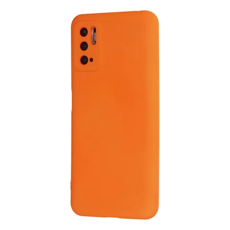 Redmi Note 10 5G Kılıf Nano içi Kadife Silikon - Turuncu