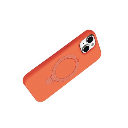 iPhone 14 Regal Magsafe Standlı Kapak - Turuncu