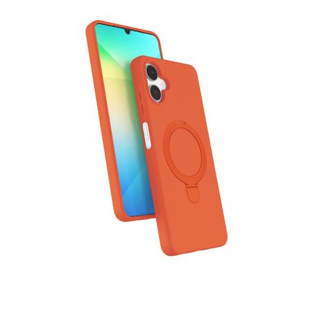 Galaxy A06 Regal Magsafe Standlı Kapak - Turuncu