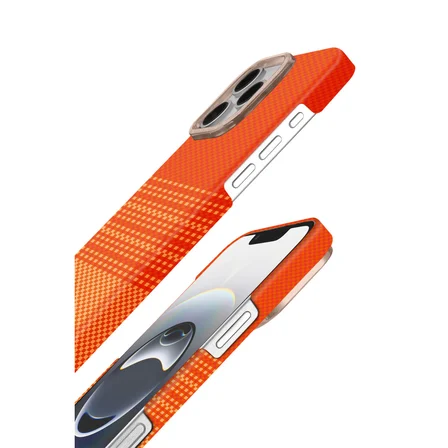 iPhone 16 Pro Max Vega Magsafe Kapak - Turuncu