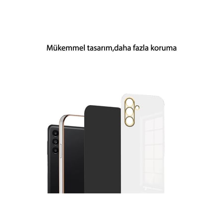 Galaxy A25 5G Kılıf Volet Silikon - Beyaz