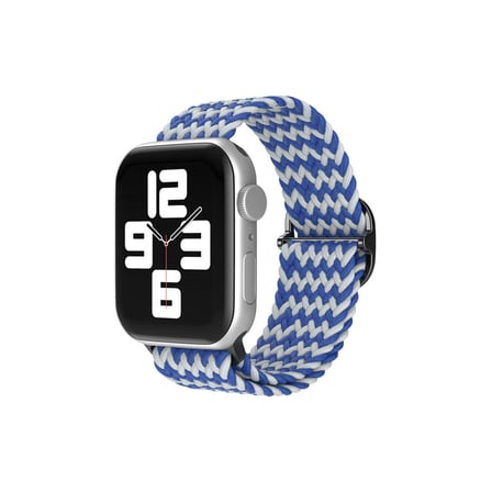 Watch 38mm Star Kordon - Zigzag Beyaz-Mavi
