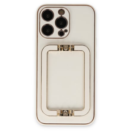 iPhone 13 Pro Max Kılıf Coco Elit Kapak - Beyaz