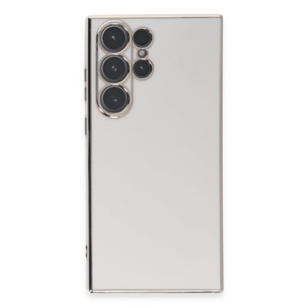 Galaxy S23 Ultra Kılıf Volet Silikon - Beyaz