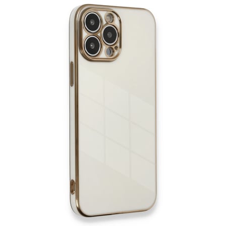 iPhone 13 Pro Kılıf Volet Silikon - Beyaz