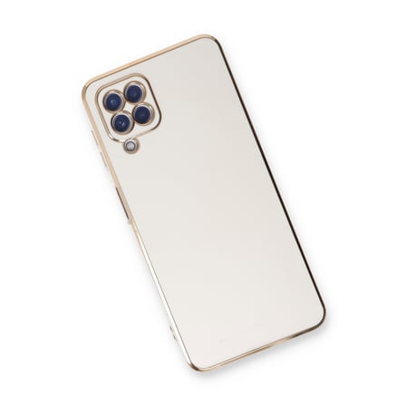 Galaxy A22 Kılıf Volet Silikon - Beyaz